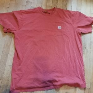 Carhartt Orange Men's Pocket Tee T Shirt Size 3X Tall